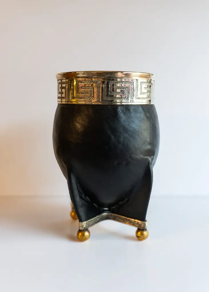 Mate Imperial De Calabaza - Base bolitas - Cuero Liso